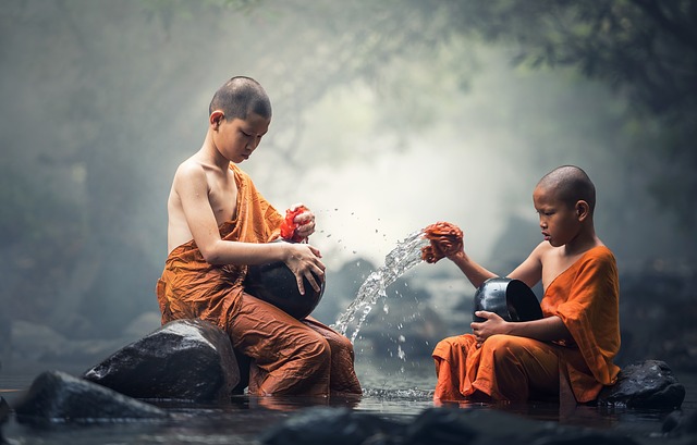 Buddhist Kids, Monks 