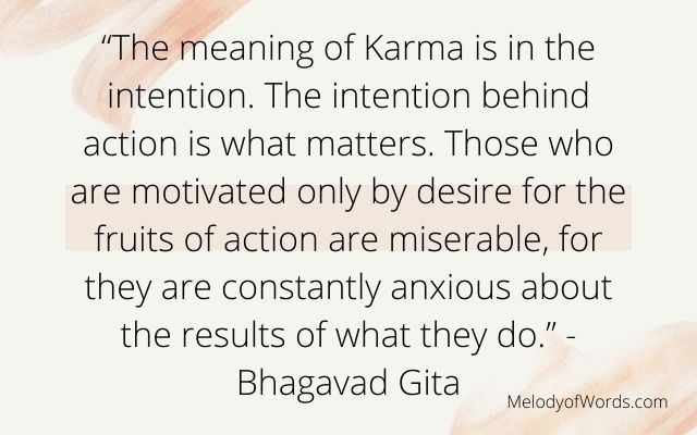 Karma Quotes from the Bhagavad Gita