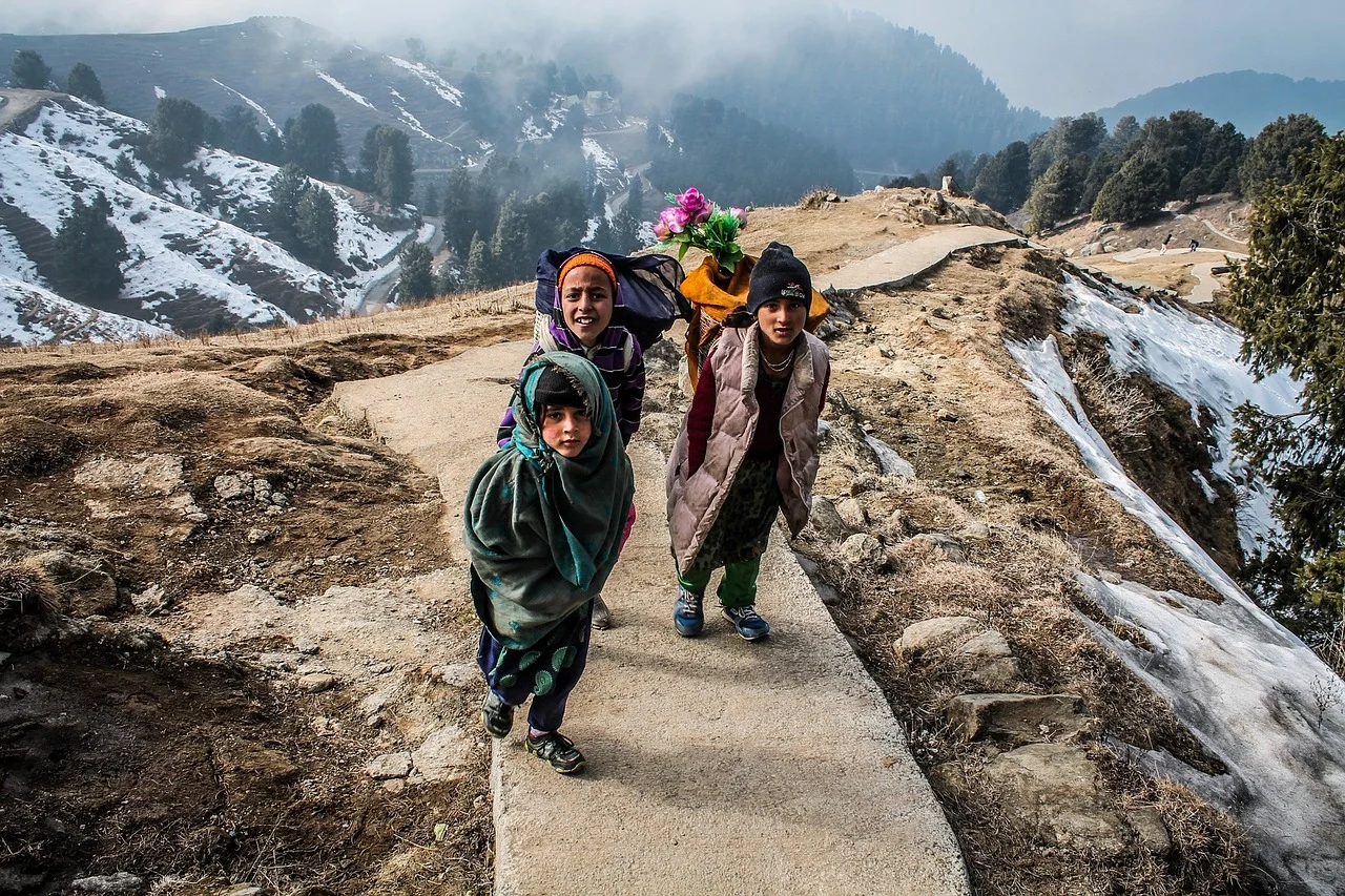 Himalayan girl with gold nose ring