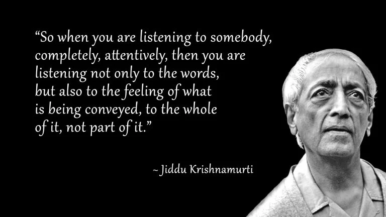 Rare J. Krishnamurti Quotes on Human Conditioning & Suffering