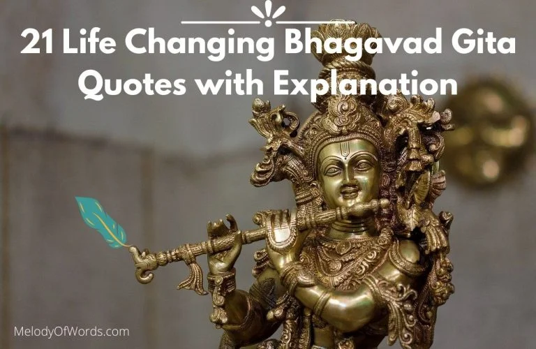 21 Life Changing Bhagavad Gita Quotes with Explanation and Meaning