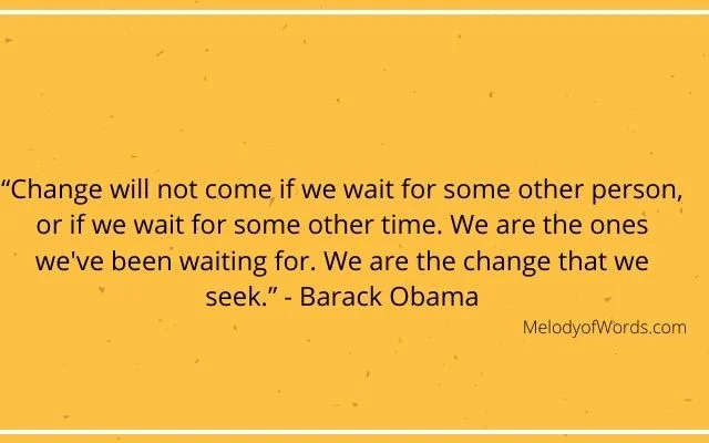 Barack Obama Quotes on Change