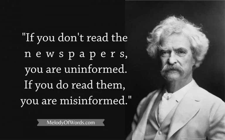 105 Wittiest Mark Twain Quotes on Travel, Politics, Education, Patriotism & Humour