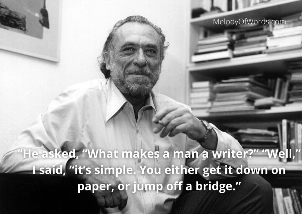 Charles Bukowski Quotes on Writing