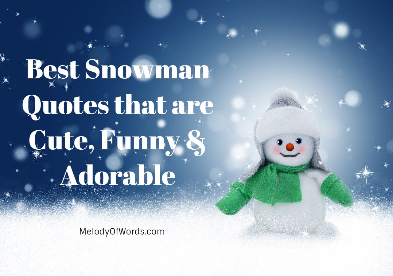 Best Snowman Quotes that are Cute, Funny & Adorable