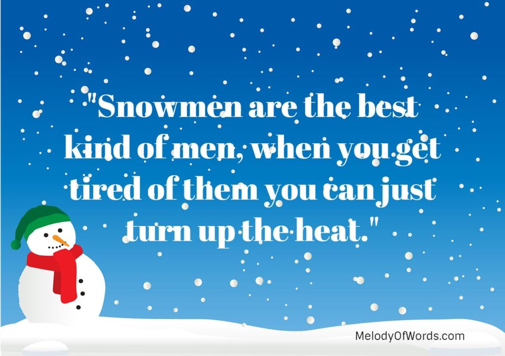 Funny Snowman Quotes